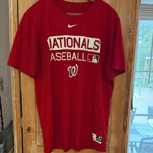 Nike Red Nationals Baseball Graphic Tee